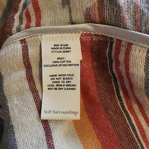 Soft Surroundings Ranch House Blanket Coat Size M - Picture 7 of 7